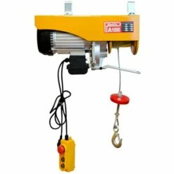 WinchPro - Palán Électrique 220v Capacité De 500/1000kg, Puissance Du Moteur 1800W, Hauteur De Levage 12m,Construction Robuste, Diamètre Du Câble D'acier 6mm