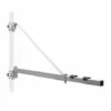 WILTEC Bras Pivotant Levage Palan Support 600g 110cm Treuil Câble Potence Fixation
