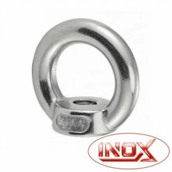 Écrou à Anneau Inox ACTON - Filetage (d): M 6 - Ø Intérieur (D1): 16 Mm - Ø Extérieur (D2): 28 Mm - Charge De Travail: 70 Kg