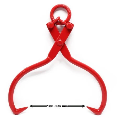 WILTEC Pince Forestière Pour Troncs Max. 635 Mm, Force 1100 Kg, Pince De Levage, 2 Mandrins De Serrage – Image 3