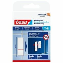TESA 77760-00-00 LOT DE 9 LANGUETTES ADHÉSIVES POUR CARRELAGE 2 KG 77760-00000-00