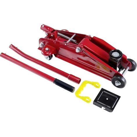 Cric Rouleur Basetech 2 T Hauteur De Travail: 13.5 - 34 Cm - Rouge, Noir – Image 2