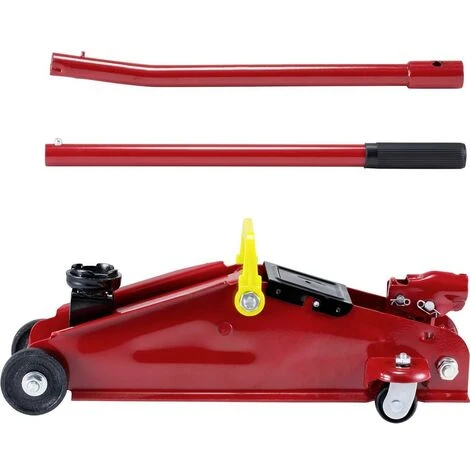 Cric Rouleur Basetech 2 T Hauteur De Travail: 13.5 - 34 Cm - Rouge, Noir – Image 3