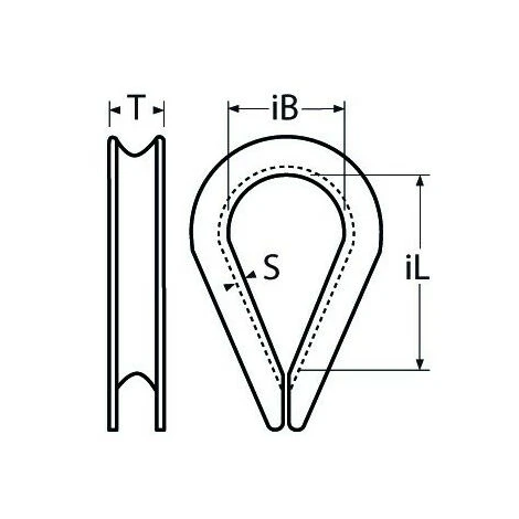 AFG DIFFUSION Kit Serre Cable Double Et Cosse Coeur Câble De 4mm Inox Angle Racine > Accueil > CABLE > Accessoires Pour Câbles Inox > Serre Câble Inox â Image 2