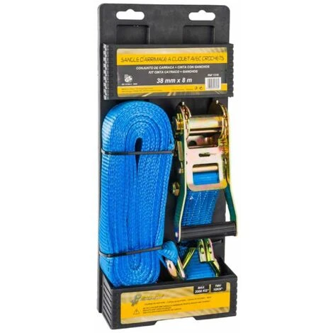 PERALINE Sangle 8m 2t à Cliquet Largeur 3.8cm - Bleu – Image 2