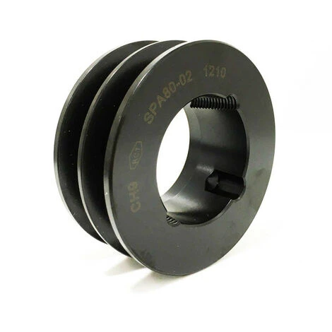 LECHEVALIER Poulie 2 Gorges Diamètre 132 Mm Arbre ø42 Mm