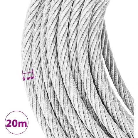 TRUE DEAL Câble Métallique 800 Kg 20 M – Image 4