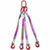 TRIZERATOP Elingue Sangle Ronde à 4 Brins 4200 Kg 4 Mètres Crochet à Oeillet