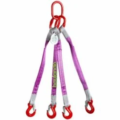 TRIZERATOP Elingue Sangle Ronde à 4 Brins 4200 Kg 4 Mètres Crochet à Oeillet