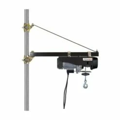 HELIOTRADE Potence Pivotante Pour Palan Réglable De 75 à 110 Cm - Charge Max 600 Kilos