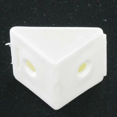 VIS EXPRESS Embase Collerette TRIANGLE Plastique 2 Trous Blanc | Conditionnement: 10 Pieces – Image 3