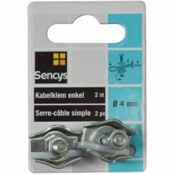Serre-câble Simple Sencys Acier Gris Ø4mm 2pcs