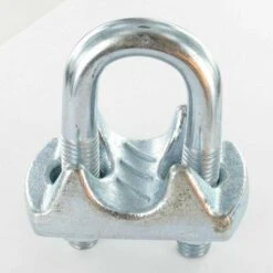 VIS EXPRESS SERRE CABLE Etrier Acier Zing Blanc Pour CABLE 3 A 4 |