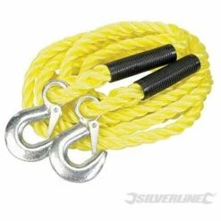SILVERLINE Corde De Remorquage 2 Tonnes, 4 M X 14 Mm, 4 M X 14 Mm