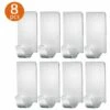 BETTERLIFE 04 Crochet En Acier Inoxydable Autocollants Forte Colle Crochet Vêtements Crochet Porte Arrière Cuisine Salle De Bain Crochet 8 Pièces