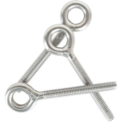 BETTERLIFE M5 304 Anneaux En Acier Inoxydable Soudés Fermés Vis à œil De Tige De Vis à Vis Résistant à La Corrosion 10PCS