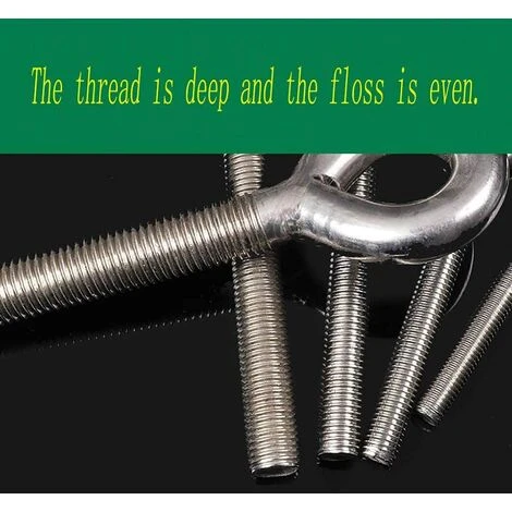 BETTERLIFE M5 304 Anneaux En Acier Inoxydable Soudés Fermés Vis à œil De Tige De Vis à Vis Résistant à La Corrosion 10PCS – Image 4