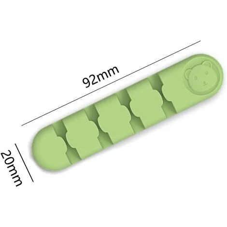 ABCRITAL 4 Pièces Support De Câble, Pinces De Câble Gestion De Câbles Polyvalente Ensemble D'Organisateur De Câbles Pour Bureau Pour Fils De Chargeur/Ordinateur/Souris/Écouteur/Téléphone – Image 2