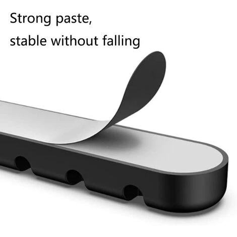 ABCRITAL 4 Pièces Support De Câble, Pinces De Câble Gestion De Câbles Polyvalente Ensemble D'Organisateur De Câbles Pour Bureau Pour Fils De Chargeur/Ordinateur/Souris/Écouteur/Téléphone – Image 4