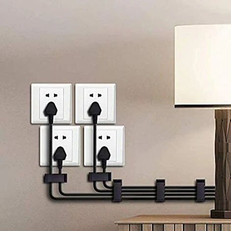 BARES 50pcs Clips De Câble Adhésif, Attache-Câbles Autocollants Clips De Fils Fixation Pour Gestion Des Fils Câbles Désordonné De Maison Bureau Et Voiture – Image 4