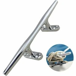 BARES Taquet De Quai D'amarrage En Acier Inoxydable Taquet De Bateau En Acier Inoxydable De 4 Pouces Pour Les Lignes De Quai De Yacht Marin, Une Variété De Petits Bateaux, 4 Pouces-100 Mm, Argent