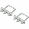 KSX Etrier De Fixation En U Carré 60mm Pour Collier Roue Jockey Lot De 2 Pièces