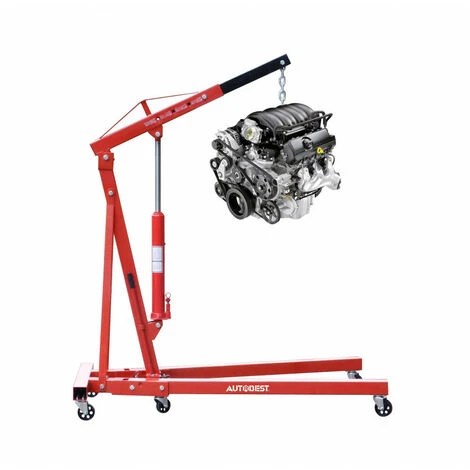 AUTOBEST Grue D'atelier Pliante 1T - 4 Positions 1 Tonne – Image 2