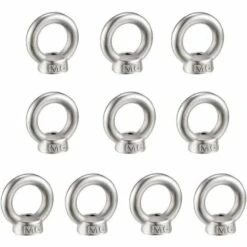BETTERLIFE M6 Écrou à Anneau 10 Pcs 304 En Acier Inoxydable Filetage Écrou à Oeil De Levage Écrous à Œillet Pour Les Accessoires De Levage