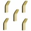 BETTERLIFE Crochets Auto-adhésifs Heavy Duty -Tea Serviette Crochets 5 Pack Nail Stick Stick Stick Sur Des Crochets, Crochets De Salle De Bain à L'épreuve De Rouille, Crochets Muraux, Amovibles Pas De Forage Crochets De Manteau Réutilisable, Crochets De Cuisine Pour