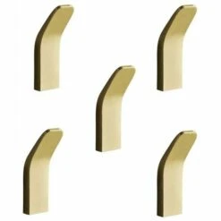 BETTERLIFE Crochets Auto-adhésifs Heavy Duty -Tea Serviette Crochets 5 Pack Nail Stick Stick Stick Sur Des Crochets, Crochets De Salle De Bain à L'épreuve De Rouille, Crochets Muraux, Amovibles Pas De Forage Crochets De Manteau Réutilisable, Crochets De Cuisine Pour