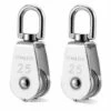 LITZEE 2 Pcs Poulie En Acier Inox 304 M25 Poulie De Levage Rouleau De Chargement