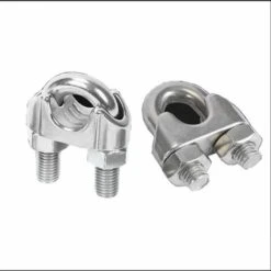 GUAZHUNIFR Lot De 10 Serre-câbles En Acier Galvanisé De 2 Mm - Forme En étrier Pour Câble En Acier, Câble, Fils, Serre-câbles