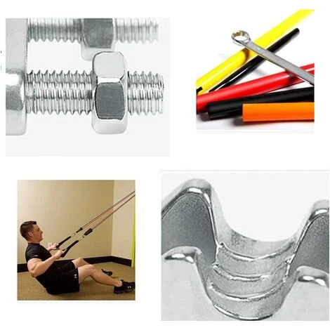 GUAZHUNIFR Lot De 10 Serre-câbles En Acier Galvanisé De 2 Mm - Forme En étrier Pour Câble En Acier, Câble, Fils, Serre-câbles â Image 2