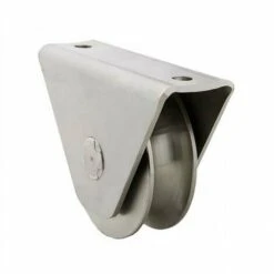 ESTEBRO Roue Gorge U Sur Roulement Pour Portail 20mm En Applique - Ø80mm - Acier