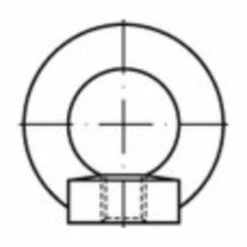 TOOLCRAFT 1061346 Écrou à Anneau M8 DIN 582 Acier Inoxydable A2 1 Pc(s)