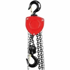 STEINBERG Palan Manuel À Chaine À Levier Mécanique Levage 6 M Charges ≤ 2 Tonnes Acier - Bleu