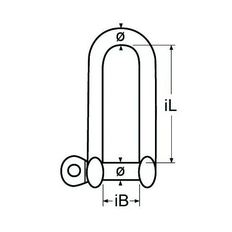 AFG DIFFUSION Manille Droite Longue Inox A4 Angle Racine > Accueil > ACCASTILLAGE > Manille : Racine > Accueil > ACCASTILLAGE > Manille Racine > Accueil > ACCASTILLAGE > Manille â Image 2