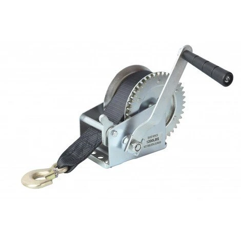 RIBIMEX Treuil à Manivelle 540kg Avec Sangle 50mmx7m