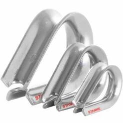 Seilwerk STANKE 1x Cosse-c?ur D’acier Inoxydable 5mm Pour Câble D’acier, Corde Naturelle Et Synthétique