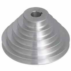 DECKON Poulie En Aluminium 5 Niveaux - 19 Mm De Diamètre Intérieur, 54 à 150 Mm De Diamètre Extérieur Pour Courroie De Distribution Trapézoïdale Type A