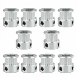 TINOR Pack-of-10 Poulie De Distribution GT2 Avec Dents Pour Imprimante 3D 20 Teeth, 5mm Bore, 6mm Width