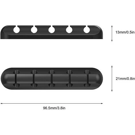 GUAZHUNIFR Pinces Pour Câbles Organisateur De Gestion Des Câbles,Guazhuni 2 Pièces Crochets Adhésifs, Support De Câble Pour Câbles D'alimentation Et Câbles Pour Accessoires De Charge, Câble De Souris, PC, Bureau Et Maison – Image 3