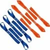 VERSAILLESFR 10 Pcs 11.6" Attache Souple à Boucle, Capacité De Charge De 1500 Lb , 4500 Lb De Ceintures De Force De Rupture, Ceintures Pour Le Remorquage Sécurisé De Motos Moto ATV UTV (blue+orange),Versailles