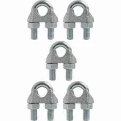 CYCLINGCOLORS 5x Serre Câble étrier 6mm 1/4" Acier Universel U Clip A = 13mm, B = 28mm, Filetage M5