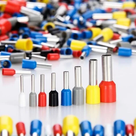 SUPERMARKET Embout De Cablage, Chaussures Set, Lot De 1200 Embouts De Câble Set De Douilles Isotherme 0,5–10 Mm² Pour Câble Bricolage, Etc. (1200 Cosses) â Image 4