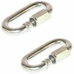 CYCLINGCOLORS 2x Maillon Rapide 4mm à Visser Mousqueton Attache Chaine