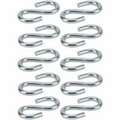 CYCLINGCOLORS 10x Crochet En S Acier Diamètre 4mm Universel Fixation Corde Cuisine Vaisselle Mural Rideau