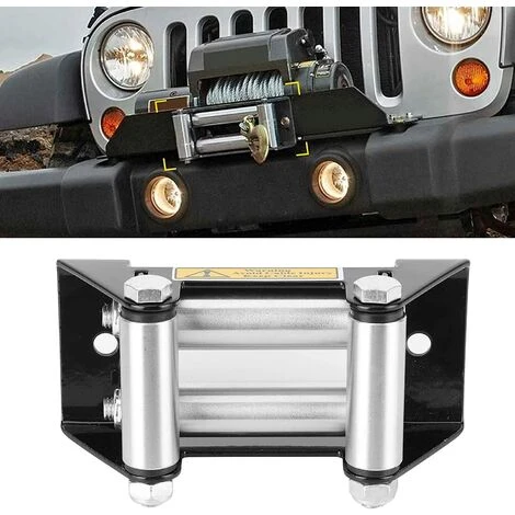 DECKON Fairlead Robuste, Guide-câble à Rouleau De Treuil, Accessoire De Véhicule Robuste D'auto Pièces De Voiture Pour L'entretien De Voiture Atelier De Réparation Automobile,Pas De Trou De 152 Mm – Image 3