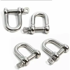 DECKON Manille En Acier Inoxydable En Forme De D, Filetée, Utilisée Pour Le Gréement Lourd, Le Recyclage De Véhicules, Le Remorquage, Facile à Transporter M6