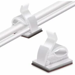 STARLIGHT 50Pcs Clips Câble, SL.GT,Clips Rangement De Câble Avec De Tampons Auto Adhésifs Solides, Organiseur De Fils Electriques